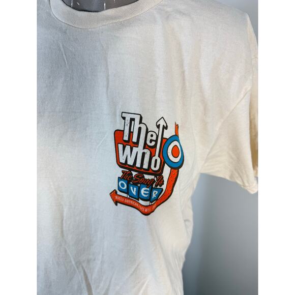 The WHO The Song is Over Retro Sign T-Shirt NWOT - Picture 2 of 7